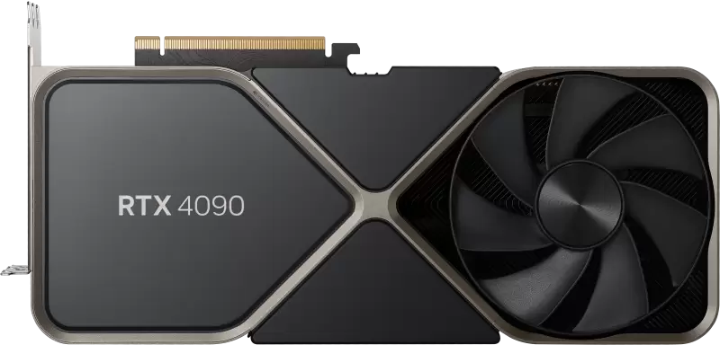NVIDIA GeForce RTX 4090 Founders Edition Transparent