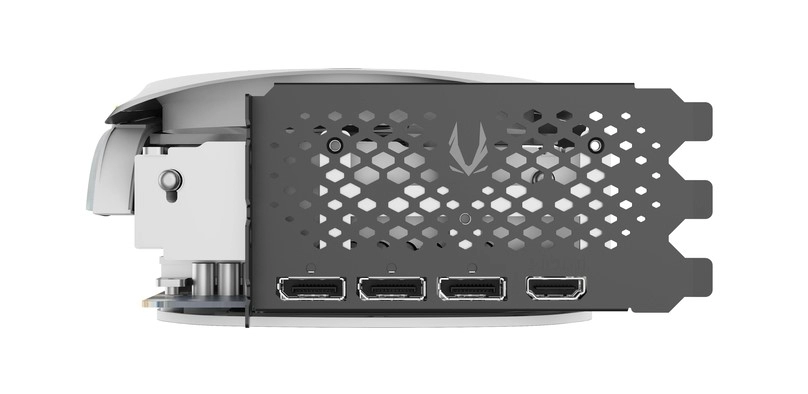ZOTAC GAMING GeForce RTX 4090 AMP Extreme AIRO White Edition Left Side View